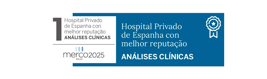 Merco Salud 2025. Testes clínicos Merco Salud 2025 Selo de reconhecimento de testes clínicos imagem. Clínica Universidade de Navarra